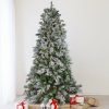 Pine * | Northlight 6.5 Prelit Artificial Christmas Tree Flocked Mixed Colorado Pine Clear Led Lights