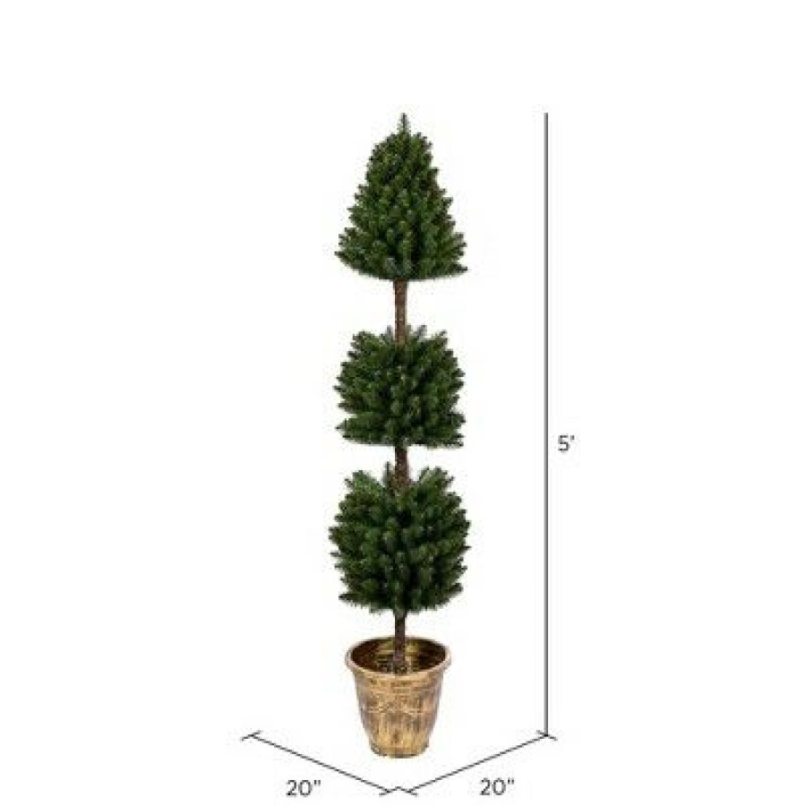 Unidentified Plant Variety * | Vickerman Potted Tifton Potted Artificial Christmas Tree