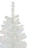 Unidentified Plant Variety * | Northlight 4 Pre-Lit Slim White Artificial Tinsel Christmas Tree Clear Lights