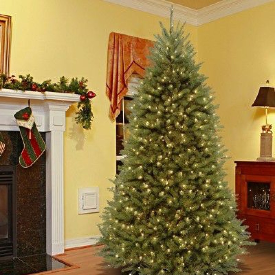 Fir Wood * | 6.5Ft Pre-Lit Dunhill Fir Artificial Christmas Tree Led Dual Color Lights National Tree Company