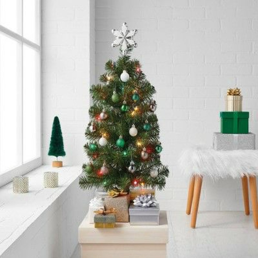 Alberta Spruce * | 2Ft Pre-Lit Alberta Spruce Multicolored Lights Artificial Christmas Tree Wondershop