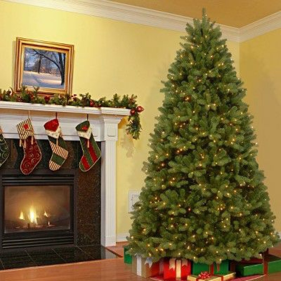 Spruce * | National Tree Company 8 Ft. Powerconnect(Tm) Newberry Spruce With Dual Color Led Lights