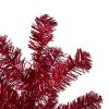 Pine * | Northlight 3 Metallic Red Tinsel Artificial Christmas Tree Unlit