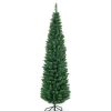 Pine * | Tangkula 6 Green Slim Pvc Artificial Christmas Tree Home Holiday Decor