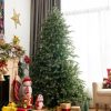 Pine * | Costway 7Ft Artificial Christmas Spruce Hinged Tree W/ 1260 Mixed Pe & Pvc Tips