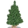 Pine * | Tangkula 2 Pvc Artificial Small Christmas Tree Holiday Season Decoration