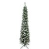 Pine * | Northlight 6 Flocked Traditional Green Pine Pencil Artificial Christmas Tree Unlit