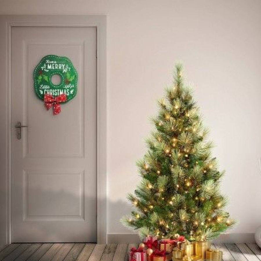 Pine * | National Tree Company Pre-Lit Charleston Pine Hinged Artificial Christmas Tree Clear Lights