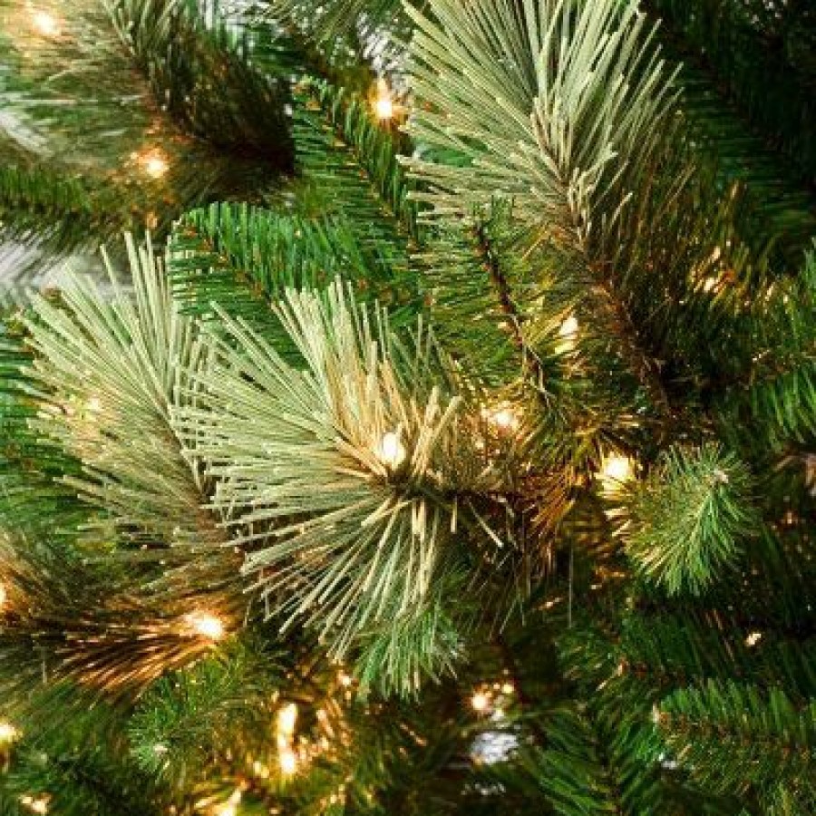 Pine * | National Tree Company Pre-Lit Charleston Pine Hinged Artificial Christmas Tree Clear Lights