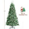 Pine * | Costway 6Ft7Ft8Ft Snow Flocked Artificial Christmas Tree W/ 71516511139 Glitter Pe & Pvc Tips