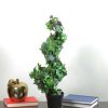 Pine * | Northlight 1.8 Green And Black Potted Ivy Spiral Topiary Artificial Christmas Tree Unlit