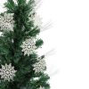 Pine * | Northlight 3 Prelit Artificial Christmas Tree Fiber Optic With White Snowflakes Multi-Color Lights