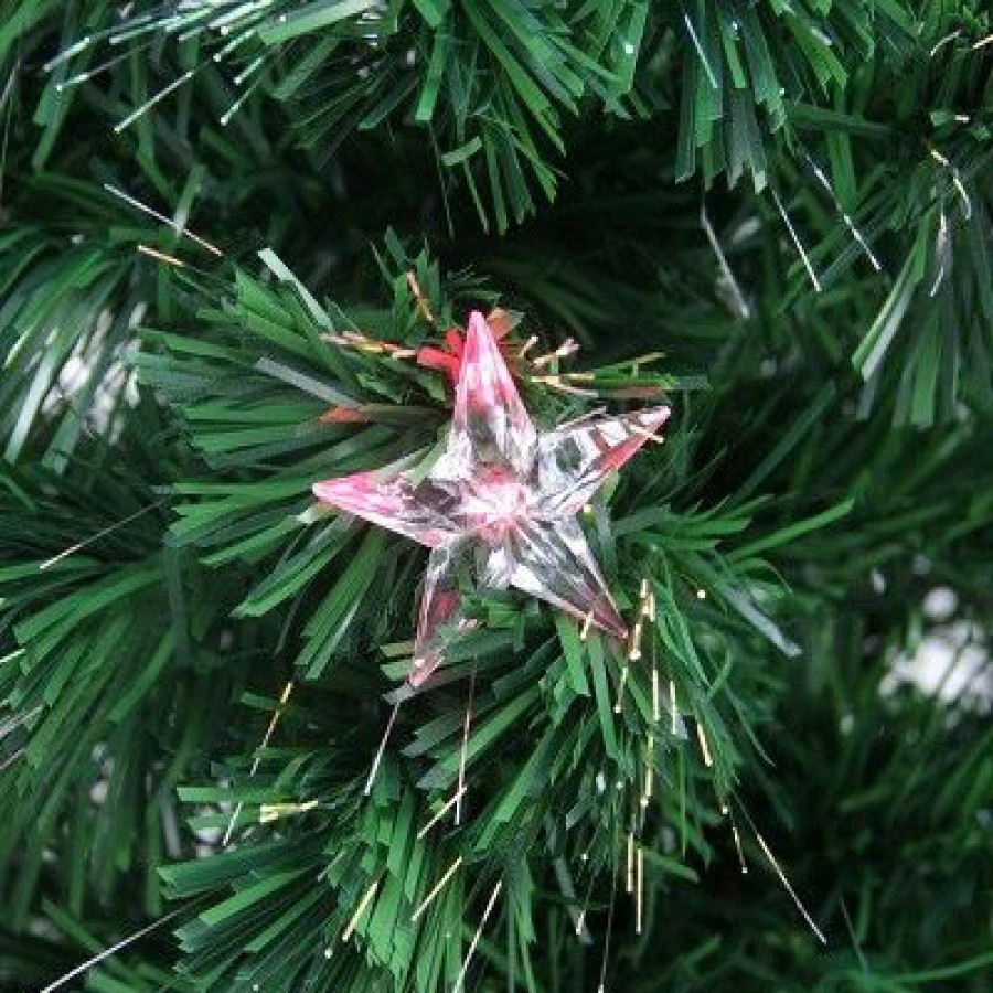 Pine * | Northlight 3 Prelit Artificial Christmas Tree Color Changing Fiber Optic With Stars