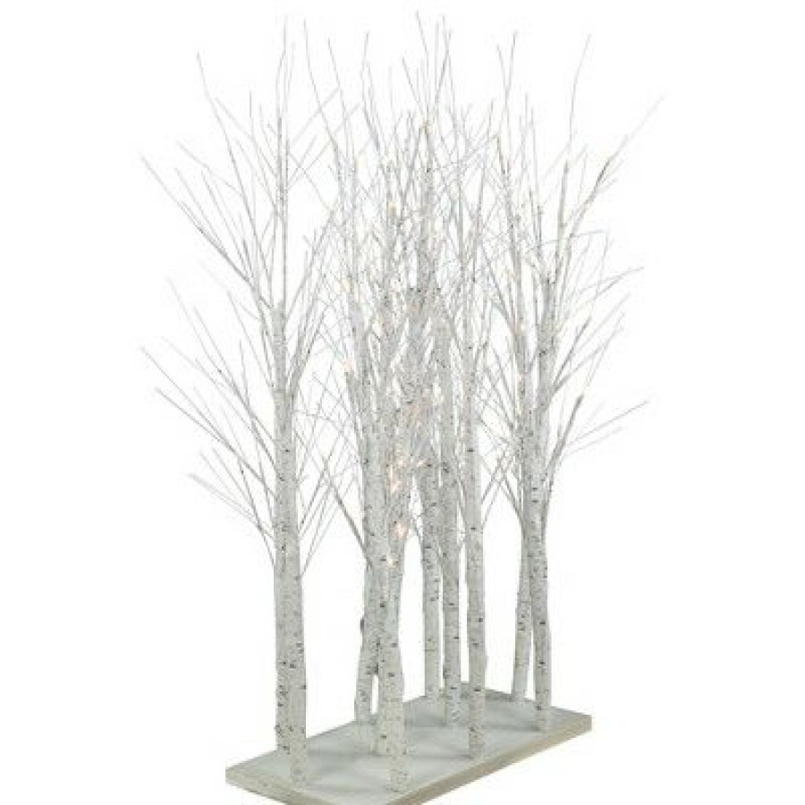 Pine * | Northlight 4 Led Lighted White Birch Twig Tree Cluster Christmas Decoration