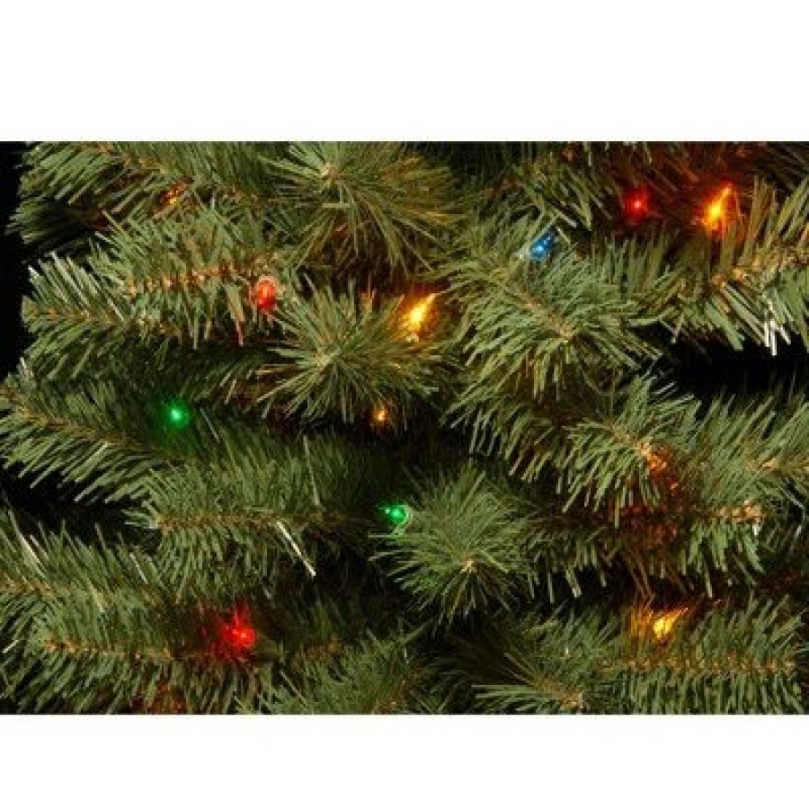 Fir Wood * | National Tree Company Pre-Lit Artificial Full Christmas Tree, Green, Canadian Fir Grande, Multicolor Lights, Includes Stand, 6 Feet