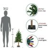 Pine * | Northlight 3 Pre-Lit Alpine Artificial Christmas Tree Multi Lights