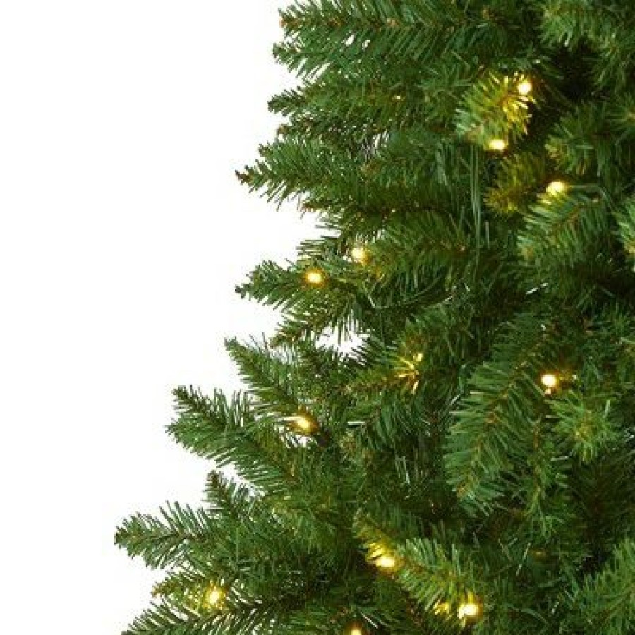 Pine * | 6Ft Nearly Natural Pre-Lit Led Mountain Pine Artificial Christmas Tree Clear Lights