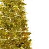 Pine * | Northlight 4 Pre-Lit Gold Tinsel Pop-Up Artificial Christmas Tree, Clear Lights