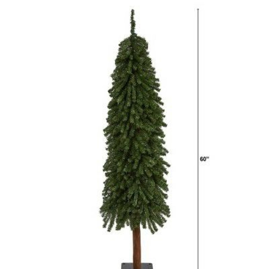 Pine * | 5Ft Nearly Natural Unlit Grand Alpine Artificial Christmas Tree