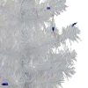 Pine * | Northlight 3 Pre-Lit White Medium Pine Artificial Christmas Tree Blue Lights