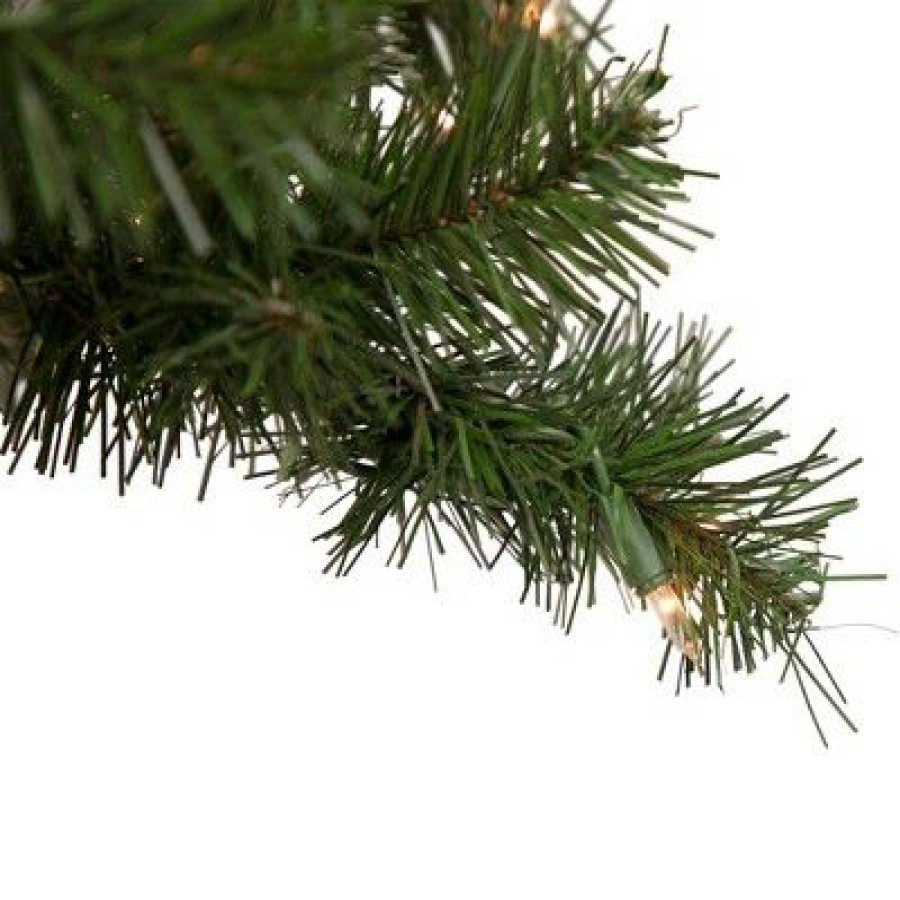 Pine * | Northlight 3Ct Prelit Artificial Christmas Trees Woodland Alpine 5 Clear Lights