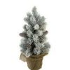 Pine * | Northlight 12 Potted Flocked Pine With Pine Cones Medium Artificial Christmas Tree Unlit