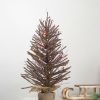 Pine * | Northlight 2 Prelit Artificial Christmas Tree Warsaw Twig In Burlap Base Clear Lights