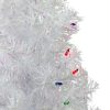 Pine * | Northlight 2 Pre-Lit Medium White Iridescent Pine Artificial Christmas Tree Multicolor Lights