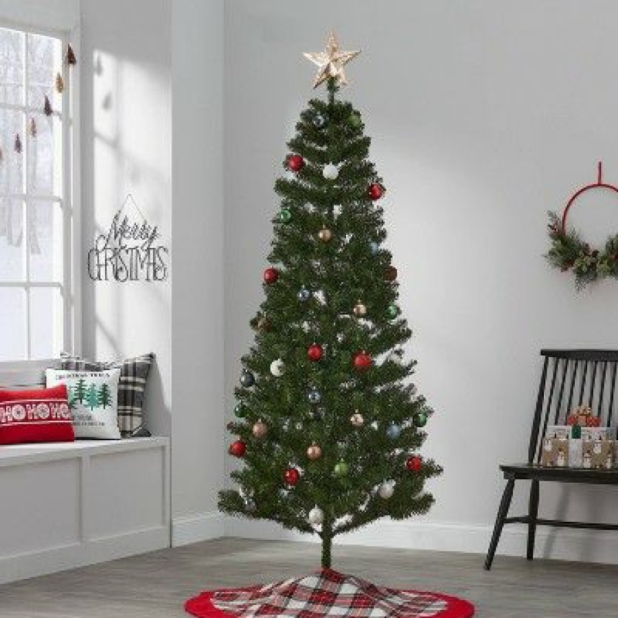 Alberta Spruce * | 7' Unlit Slim Alberta Artificial Christmas Tree Wondershop