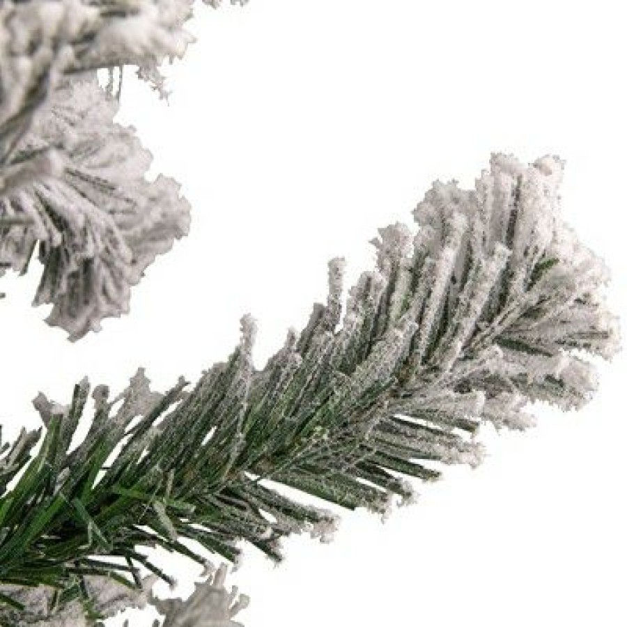 Pine * | Northlight 6.5 Heavily Flocked Madison Pine Artificial Christmas Tree, Unlit