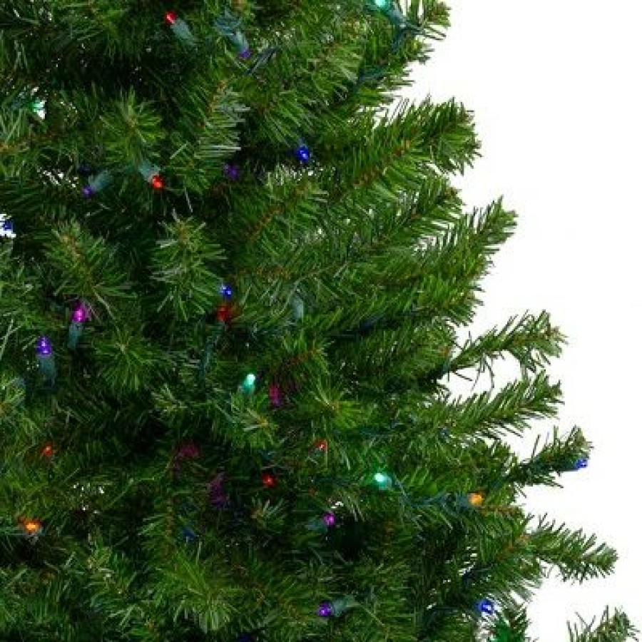 Pine * | Northlight 5 Prelit Artificial Christmas Tree Led Canadian Pine Multicolor Lights