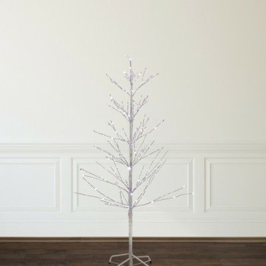 Pine * | Northlight 4 Led Lighted White Birch Christmas Twig Tree Pure White Lights