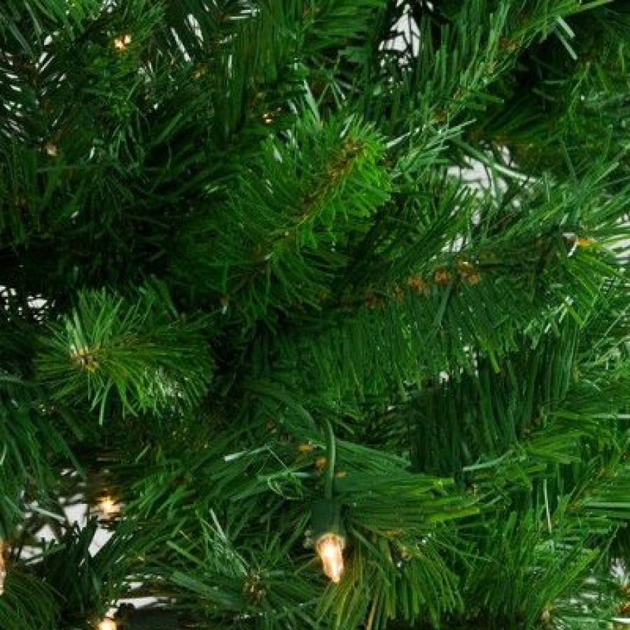 Spruce * | Northlight 7.5 Pre-Lit Stillwater Spruce Pencil Artificial Christmas Tree Clear Lights