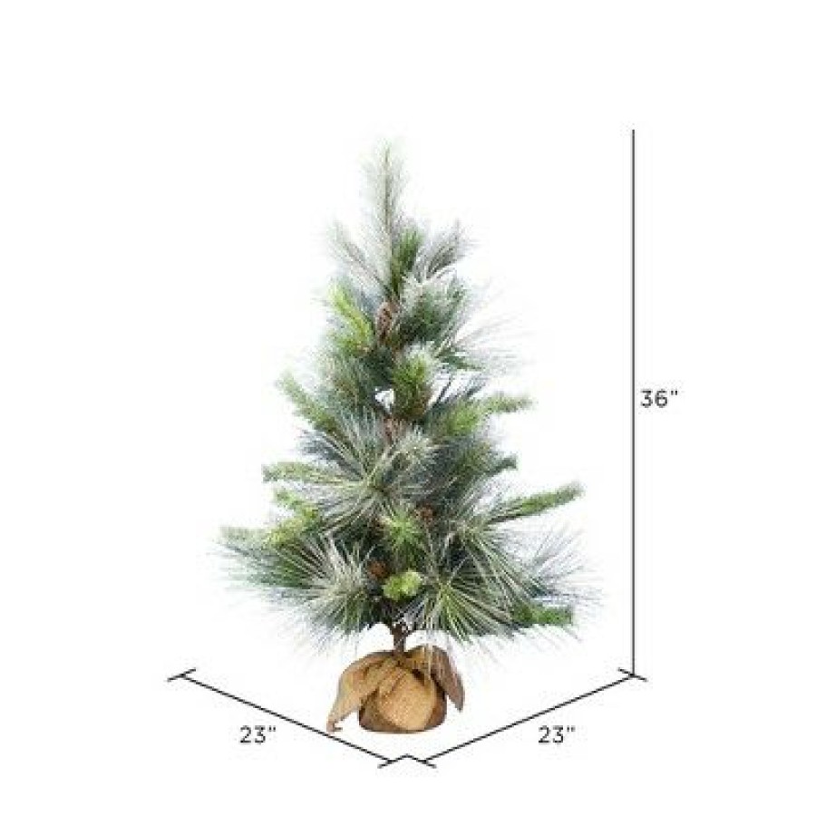 Unidentified Plant Variety * | Vickerman Frosted Myers Pine Artificial Christmas Tree Unlit