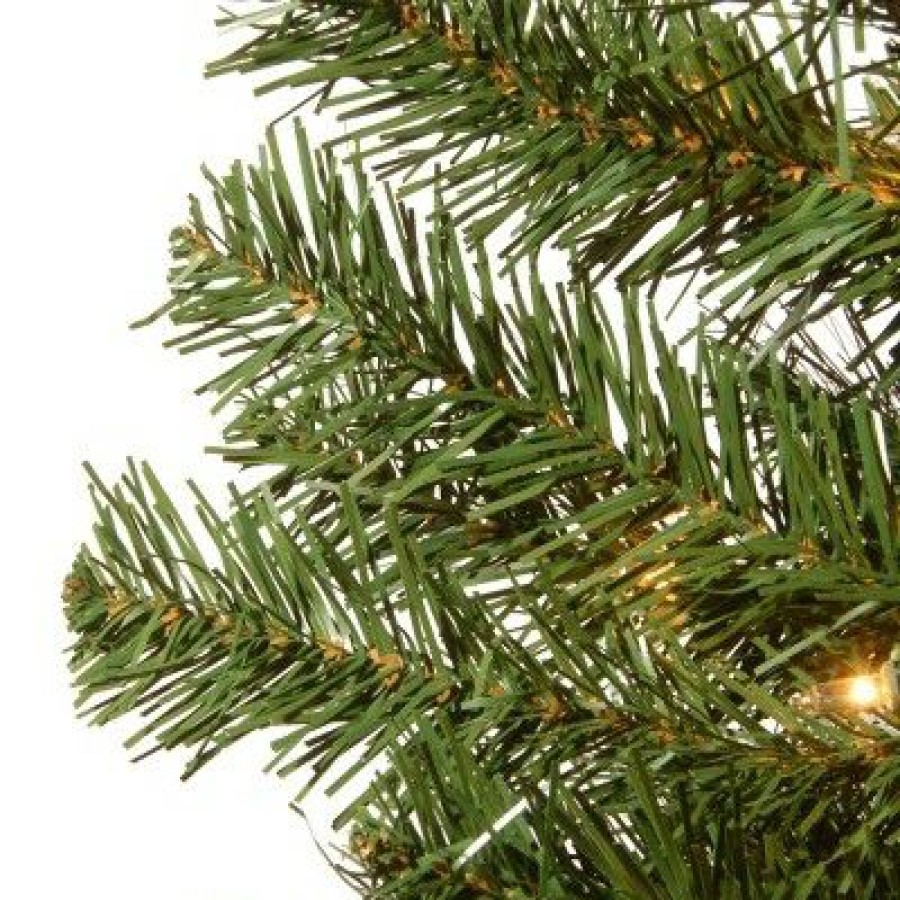 Spruce * | National Tree Company 5Ft National Christmas Tree Company Montclair Spruce Artificial Pencil Christmas Tree 100Ct Clear