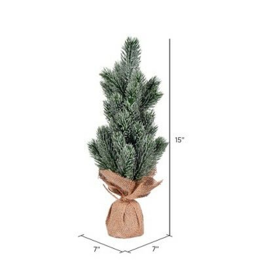 Unidentified Plant Variety * | Vickerman Spruce Sapling Artificial Christmas Tree Tabletop Green