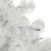 Pine * | Northlight 3 Prelit Artificial Christmas Tree Slim White Tinsel Green Lights