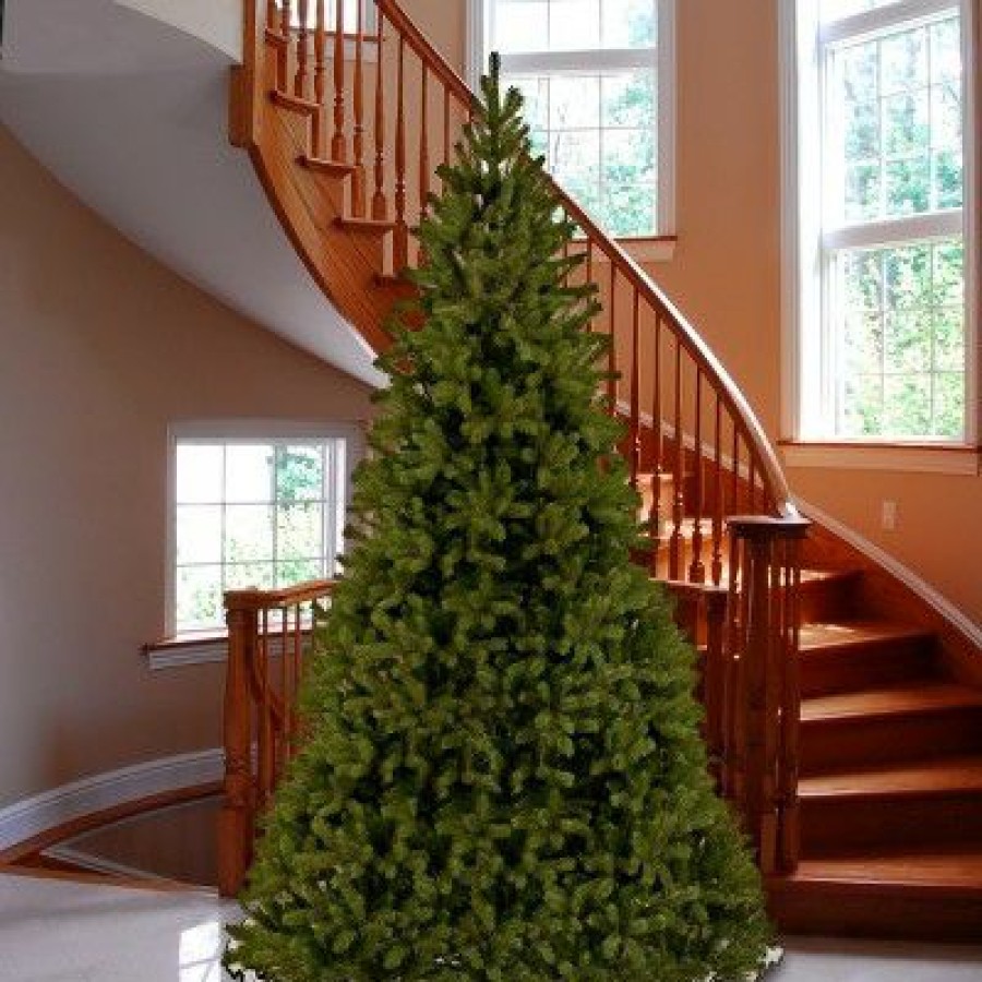 Fir Wood * | National Tree Company 'Feel Real' Artificial Giant Full Downswept Christmas Tree, Green, Douglas Fir, Includes Stand, 10 Feet