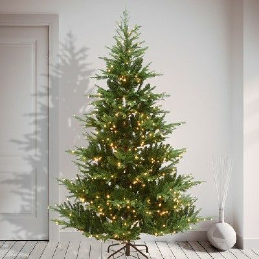 Spruce * | National Tree Company 7.5 Ft. Milford Spruce Tree With Clear Lights