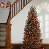 Fir Wood * | National Tree Company 6.5 Ft. Natural Fraser Slim Fir Tree With Multicolor Lights