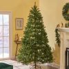 Fir Wood * | 9Ft Fraser Fir Hinged Full Artificial Christmas Tree Multicolored Lights Christopher Knight Home