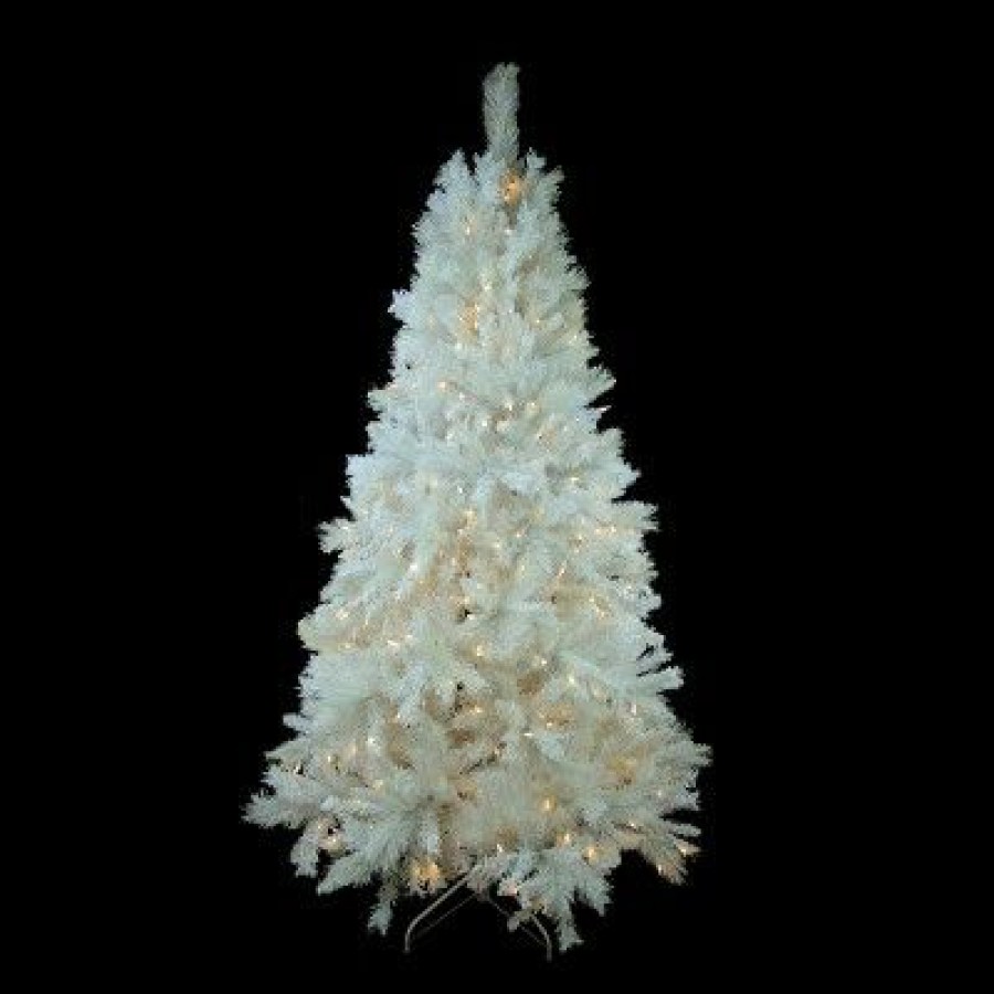 Pine * | Northlight 6.5 Prelit Artificial Christmas Tree Led Single Plug Medium Iridescent Pine White Multi Lights