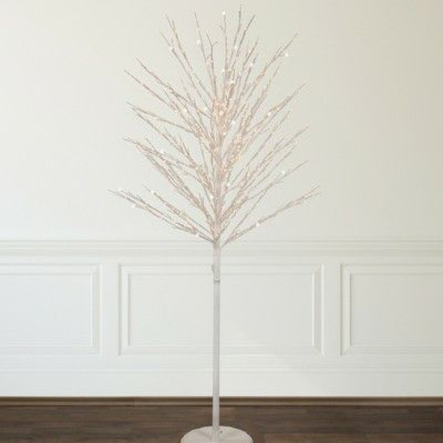 Pine * | Northlight 5 White Led Lighted Christmas Twig Tree Warm White Lights