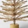 Unidentified Plant Variety * | 24" Unlit Tinsel Artificial Christmas Tree Champagne Gold Wondershop