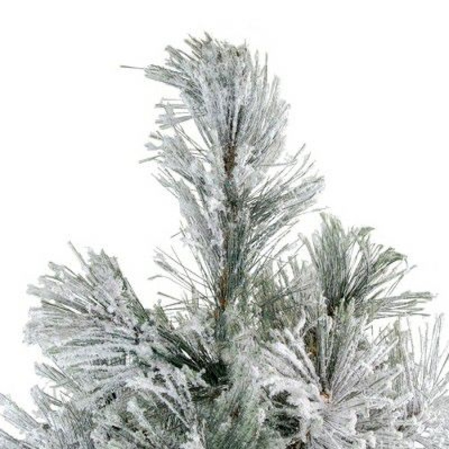 Spruce * | Northlight 4.5 Flocked Black Spruce Artificial Christmas Tree Unlit