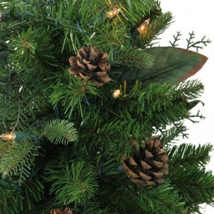 Pine * | Northlight 4 Prelit Artificial Christmas Tree Medium Mixed Winter Pine Stake Clear Lights