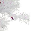 Pine * | Northlight 2 Pre-Lit Rockport White Pine Artificial Christmas Tree, Purple Lights