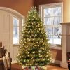 Fir Wood * | Puleo 7.5' Pre-Lit Led Full Canadian Balsam Fir Artificial Christmas Tree Clear Lights