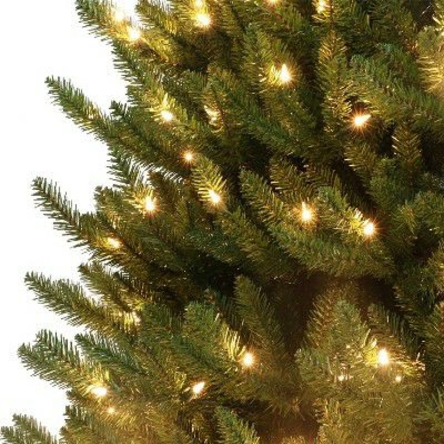 Fir Wood * | Puleo 7.5' Pre-Lit Led Full Canadian Balsam Fir Artificial Christmas Tree Clear Lights