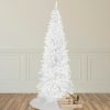 Pine * | Northlight 6.5 White Georgian Pine Slim Artificial Christmas Tree, Unlit